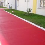 Bahçe Zemin Boyama ve Site İçi Yürüyüş Yolu Çizimi