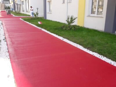 Bahçe Zemin Boyama ve Site İçi Yürüyüş Yolu Çizimi