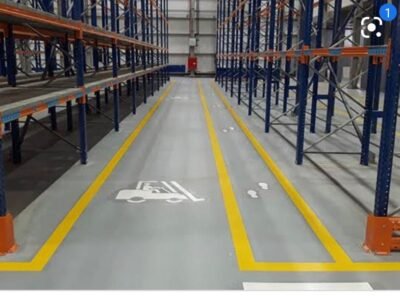 Fabrika İçi Yaya ve Forklift Yolu Çizgi Uygulamaları - Görkem Trafik Profesyonel Çözümler