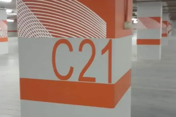 Görkem Trafik Profesyonel Otopark Kolon Boyama ve Numaralandırma Hizmeti.