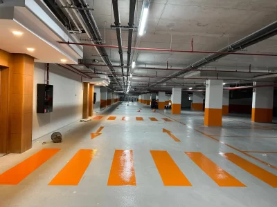 Kapalı Otopark Kolon ve Duvar Boyama - Görkem Trafik
