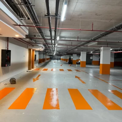 Kapalı Otopark Kolon ve Duvar Boyama - Görkem Trafik