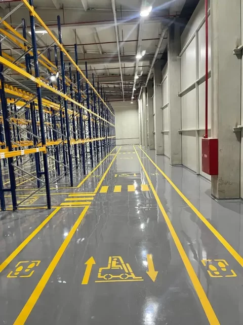 Görkem Trafik fabrika iş güvenliği çizgileri ve İSG uygulaması