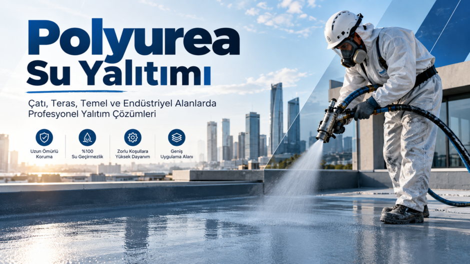 Polyurea su yalıtımı uygulaması - çatı, teras, temel ve endüstriyel alanlarda profesyonel yalıtım